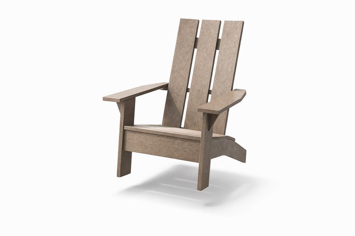 A recycled plastic Muskoka chair